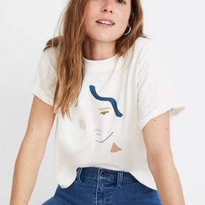 madewell face graphic tee